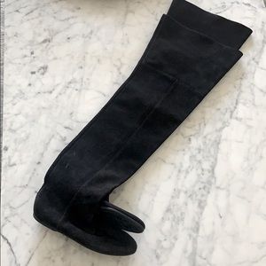 Free Lance-France Over knee black suede boots 36